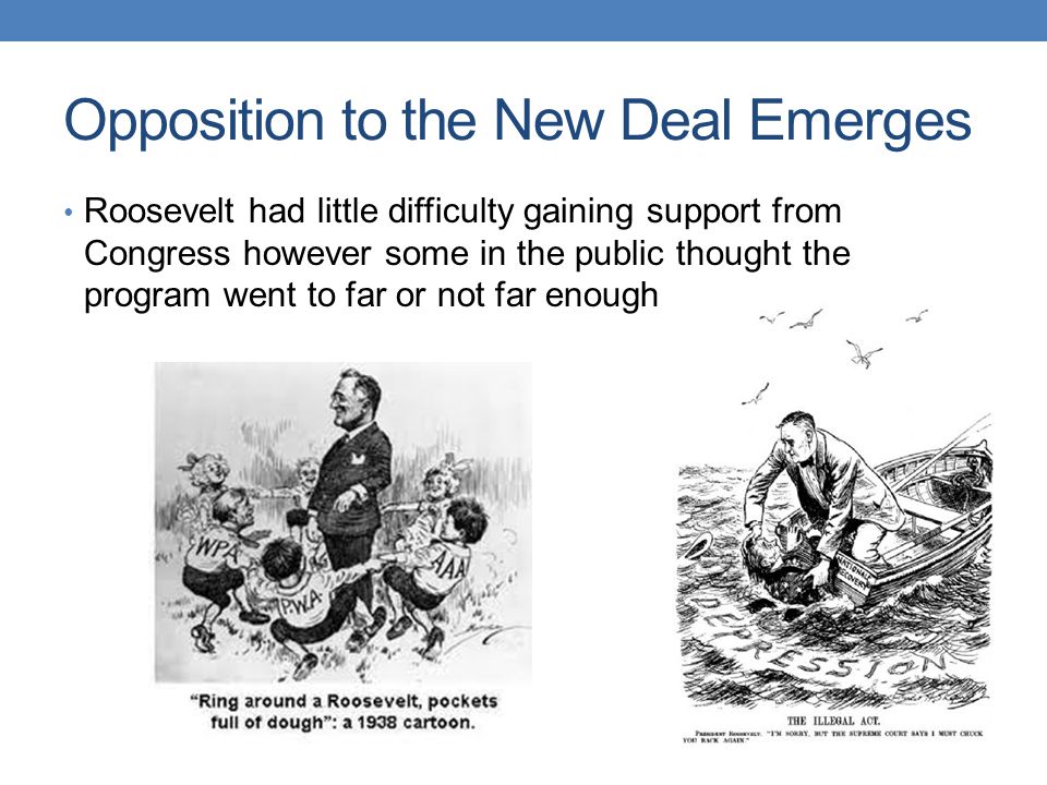 Opposition to new deal essay